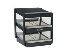 Nemco 6480-18S-B Heated Shelf Merchandiser - Black Powdercoated Exterior, 18"W, Black