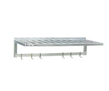 New Age Industrial 1121PR Shelf, 36"Wx20"D With Pot Rack, Wall-Mounted