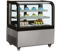 Omcan 40519 Standing Cubed Glass Refrigerated Display Case