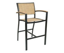 Outdoor Restaurant Bar Stool Lightweight, 30" Seat Height, 22"Wx48"H, Light Basket