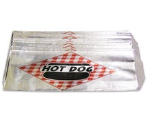 Central Restaurant 68002 Hot Dog Bags - Foil, 3-1/2"Wx8-1/2"L