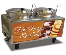 Benchmark USA 51072H - Hot Fudge/Caramel Warmer 2 Lids/Ladles (2 boxes)