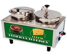 Benchmark 51073A - Chili & Cheese Warmer 1 Pump, 1 Lid/Ladle (2 boxes)