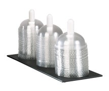 Dispense-Rite FDL-3 - Dome Lid Organizer - 3 Sections - Countertop Model