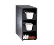 Dispense Rite TLO-2BT Countertop Lid/Straw Organizer, 2 Lid Sections, 2 Straw Sections