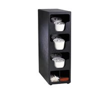 Dispense Rite TLO-3BT Countertop Lid/Straw Organizer, 3 Lid Sections, 2 Straw Sections