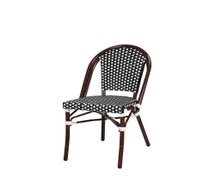 Source Contract SC-2203-162-CRC Paris Dining Side Chair, Black/White Finish