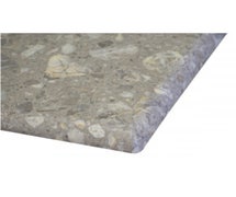 Grosfillex Outdoor Melamine Table Top - 24" Square with No Umbrella Hole, Tokyo Stone