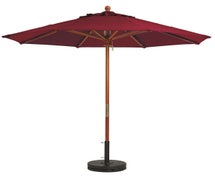 Grosfillex 98942031 Outdoor Umbrella - 7 ft., Wood Pole, Burgundy Shade