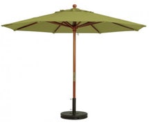 Grosfillex 98942031 Outdoor Umbrella - 7 ft., Wood Pole, Pesto