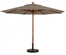 Grosfillex 98942031 Outdoor Umbrella - 7 ft., Wood Pole, Taupe