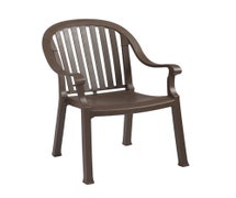 Colombo Outdoor Armchair - Resin Stack Chair, Bronze Mist, 12/CS
