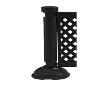 Grosfillex US960117 - Portable Resin Fence Post and Base, Black