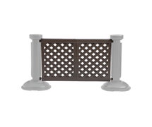 Portable Patio Fencing, 2-Panel Section, 29-7/8"H, Brown