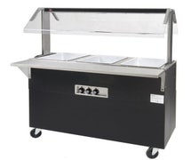 Electric Hot Buffet Table, 2 Wells, 31-13/16"W, Black