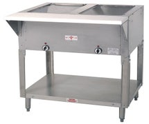 Advance Tabco HF-2G-NAT - Gas Hot Food Table - 2 Wells, 31-13/16"W, Natural