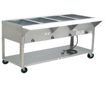 Value Series - Portable Electric Hot Food Table - 4 Wells, 62-3/8"W, Sealed, 120 Volts
