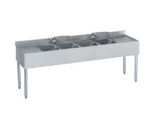 Central Restaurant Underbar Sink - 4 Bowls, (2) 12" Drainboards, 6 Feet Long, 18"D