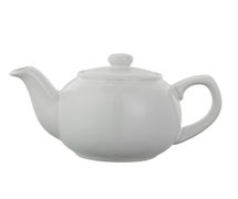 Service Ideas TPCE16 English Style Tabletop Teapot, 16 oz., White