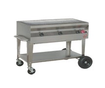 Tarrison FLTSG36RCN - Mobile Bubba Q Big Daddy Commercial Outdoor Charbroiler, Natural Gas, 36"