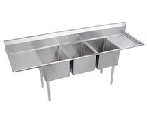 Elkay Sales 3C18X24-2-18X 3 Compartment Sink, (2) 18" Drainboards