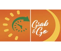Expressly HUBERT "Grab & Go" (Orange) Graphic Magnetic Set for Sliding Storage Doors