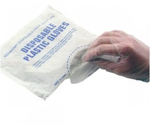 Libertyware DG100 - Disposable Plastic Gloves - Available in Medium or Large - Bag of 100, Large
