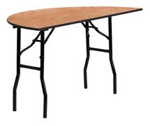 Flash Furniture YT-WHRFT48-HF-GG 48" Half-Round Wood Folding Banquet Table