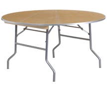 Flash Furniture XA-48-BIRCH-M-GG 48" Round HEAVY DUTY Birchwood Folding Banquet Table with METAL Edges