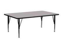 Rectangular Activity Table with Laminate Top, Pre-School Height, 24"Wx48"L - Grey