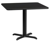 Flash Furniture 24'' Square Laminate Table Top with 22'' x 22'' Table Height Base  - Black