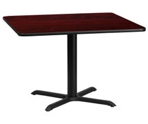 Flash Furniture 36'' Square Mahogany Laminate Table Top with Base