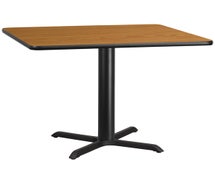 Flash Furniture 42'' Square Laminate Table Top with 33'' x 33'' Table Height Base  - Natural