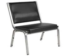 Flash Furniture XU-DG-60442-660-1-BV-GG Black Antimicrobial Vinyl Bariatric Chair