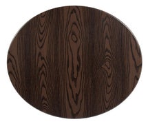 Flash XU-RD-36-WD-GG Glenbrook 36" Round Rustic Wood PVC Table Top