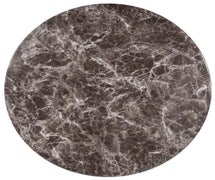 Flash XU-RD-36-MAR-GG Glenbrook 36" Round Gray Marble PVC Table Top