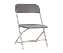 Flash 4-LE-L-3-W-GY-GG Hercules Gray Big and Tall Folding Chair, Pack of 4