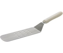 Central Restaurant TWP-91 Perforated Turner - White Handle, 8-1/4"x2-7/8" Blade