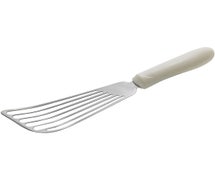 Central Restaurant TWP-60 Slotted Fish Turner - White Handle, 6-3/4"x3-1/4" Blade