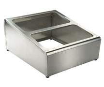 Stainless Steel Condiment Packet Holder, 2 Compartments