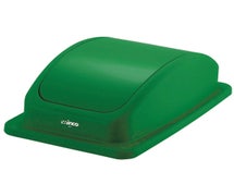 Value Series Swing Top Lid for 23-Gallon Rectangular Waste Containers, Green