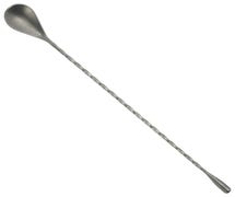 Winco BABS-12CS After5 12" Bar Spoon, Crafted Steel