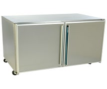 Silver King SKER48-SD-1-BK1 Undercounter Refrigerator - Front Breathing 2 Door, 48"W, 12.2 Cu. Ft. Capacity