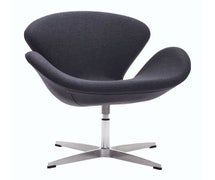 Zuo Modern 500310 Pori Occasional Chair, Iron Gray