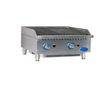 Gas Charbroiler - 24"W, Countertop, Cast Iron Radiant
