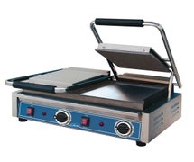 Panini Grill - Cast Iron 20"W Bottom Plate, (2) Split 10"W Upper Plates