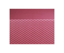 Marko 510886UM112 - Round Heavy Restaurant Tablecloth Size - 86" Diam., Vinyl, Waffle, Cranberry, By the Each