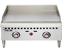 Vulcan VCRG24T Restaurant Series Gas Griddle - Snap-Action Thermostatic, 24"W
