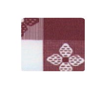 Marko 515186UM046 - Round Heavy Restaurant Tablecloth Size - 86" Diam., Vinyl, Clover Check, Burgundy, By the Each