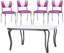 Vitro Seating Table And Chairs Set - D1 Vinyls, #518-030 Table